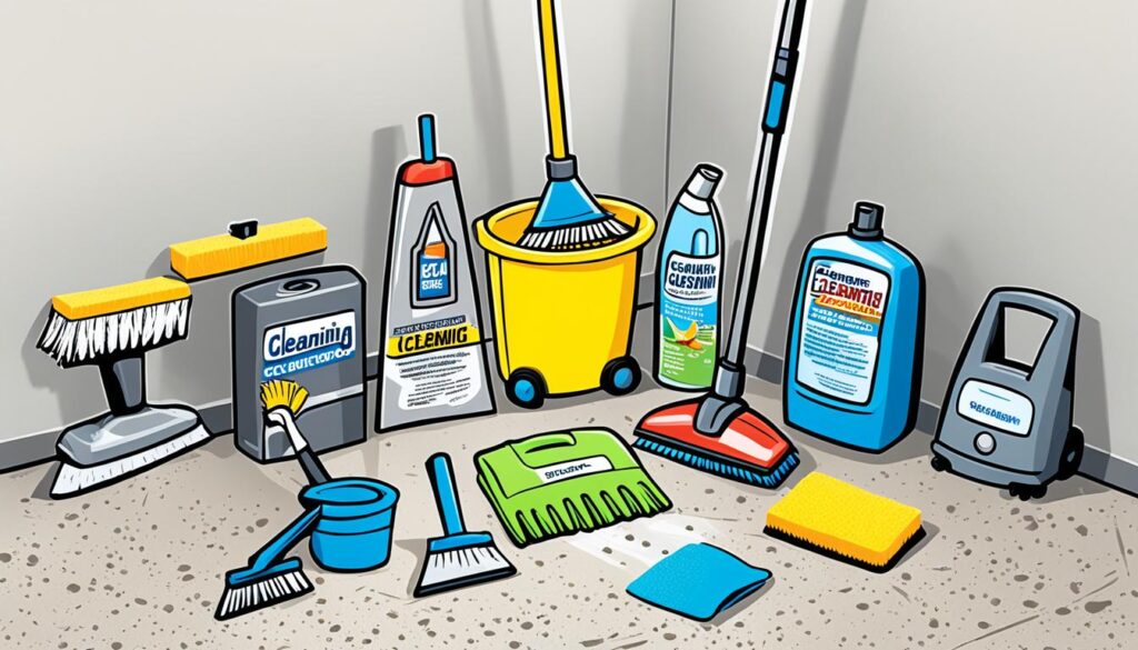 Essentiële schoonmaakmiddelen voor betonvloer