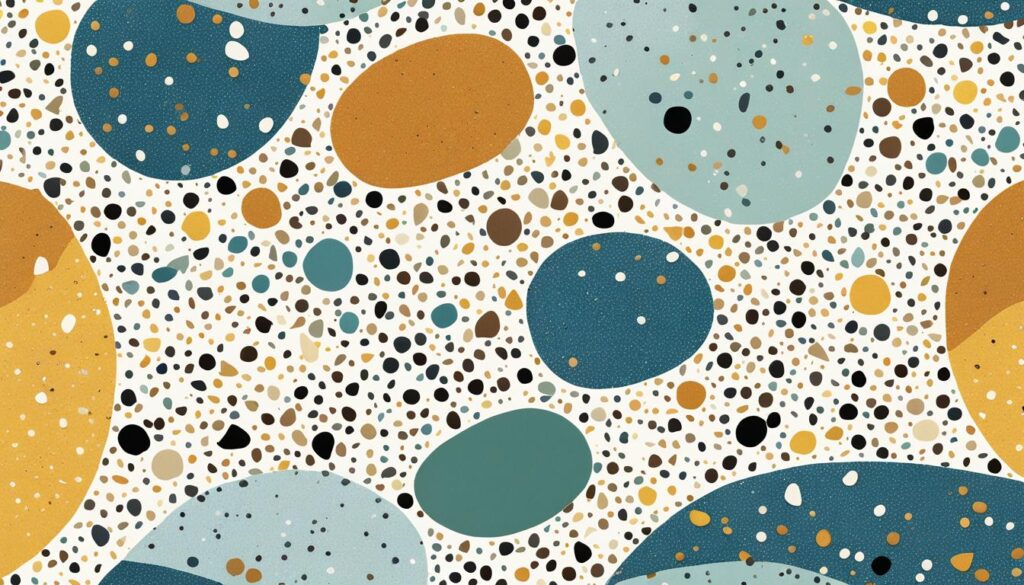 Terrazzo kleuren nuances