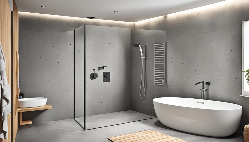 beton cire wanden badkamer