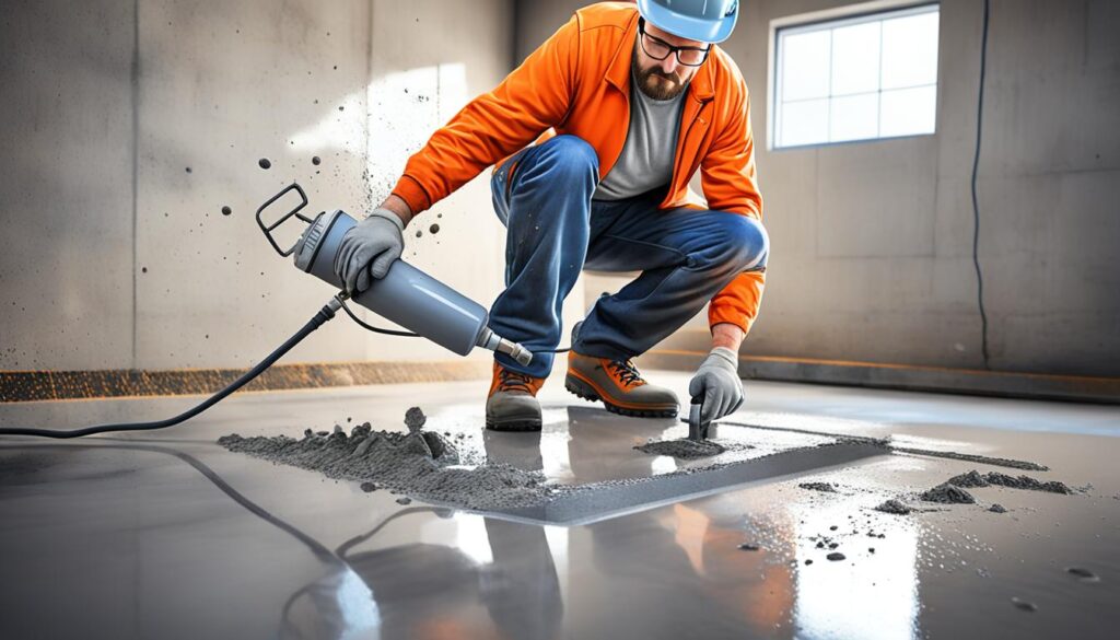 betonvloer glad maken